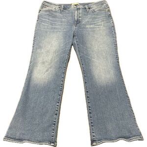 Madewell Jeans Adult Size 33 Blue Cali Demi Boot Stretch Pockets Womens‎
